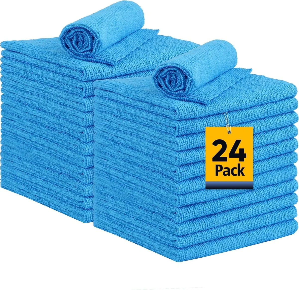 SHOWSTOPPER microfiber cleaning cloths in sky blue — Amazon product photograph