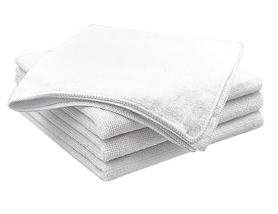 SHOWSTOPPER microfiber vehicle cleaning cloths in white — Amazon product photograph