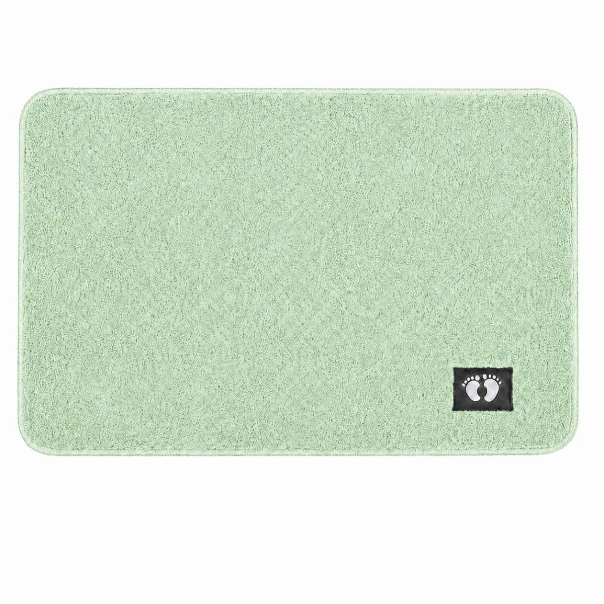SHOWSTOPPER microfiber bath mat in pastel green — Amazon product photograph