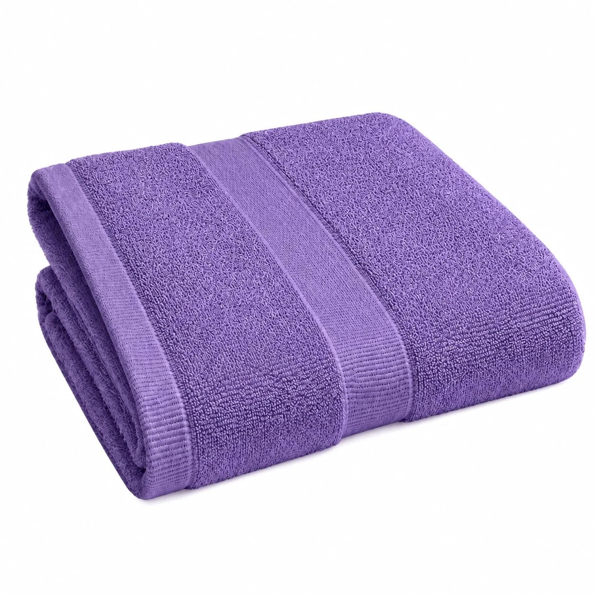 SHOWSTOPPER microfiber bath towels in purple — Amazon product photograph